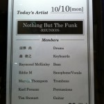 Nothing But The Funk～Reunion Tour 2011.10.10. @ Billboard Live Osaka