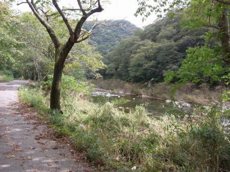 武庫川に出ました