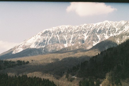 大山を望む