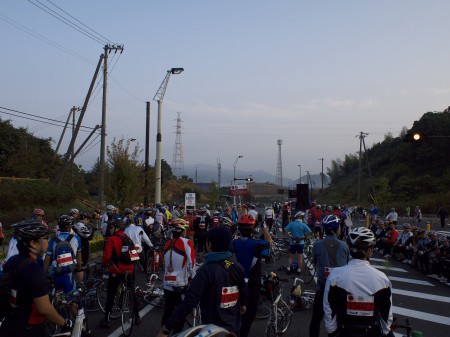 スタート地点に整列