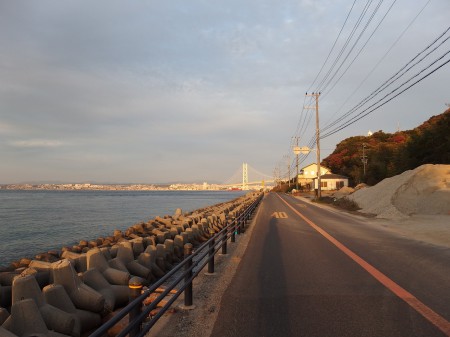 明石海峡大橋が見えたらもうすぐ