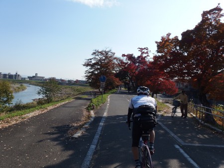 桂川CRを引き返す