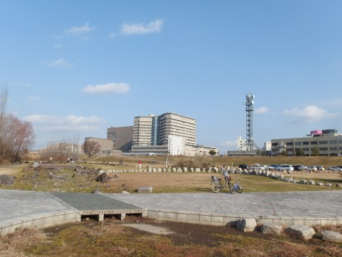 枚方の河川敷でゆっくりと