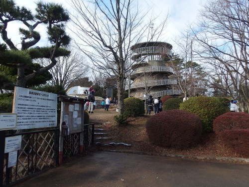 日の丸展望台で休憩