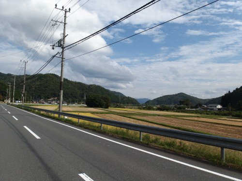 日本らしい風景を見ながら