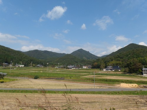 里山風景が広がる