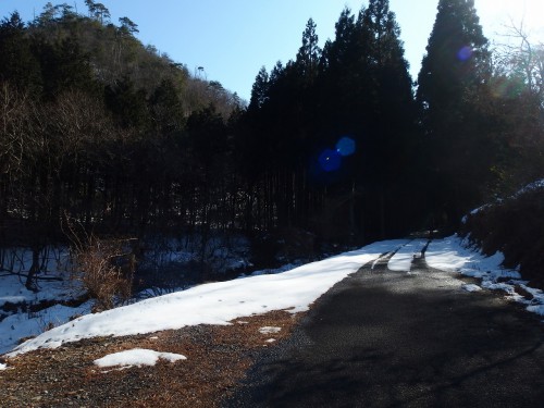 雪区間終了！