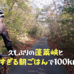 久しぶりの蓬莱峡と長すぎる朝ごはんで100km